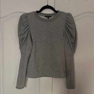 CQ by CQ gray Fay Puff sleeve sweatshirt top size S